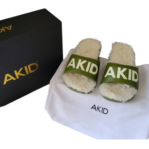 Akid Other - AKID House Slippers 2 Yrs Aston Fur Slides 11-13